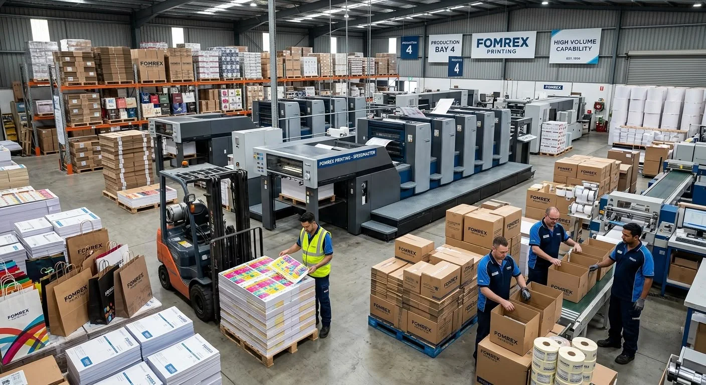 Formex printing factory with industrial printing machines